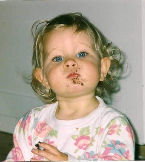 One of my favorite photos of Emma as a baby, because even then her personality shines!