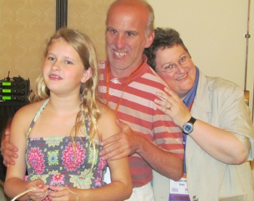 Emma, Mark Utter and Ibby at the ICI Conference - July, 2013