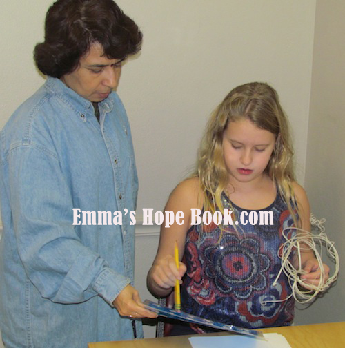 "Talking" with the letter board