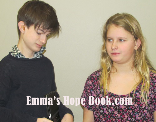Emma with her friend Henry ~ January 30, 2014