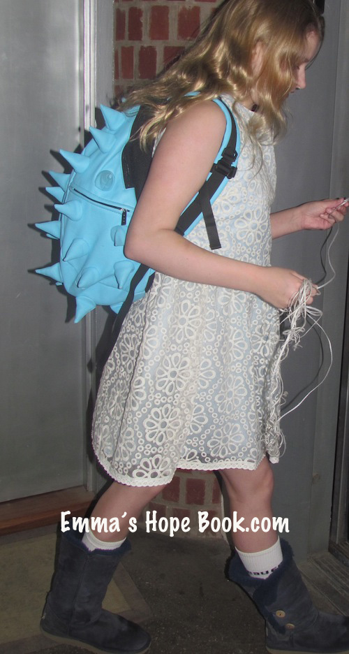 Emma Wears A Pretty Dress To School ~ April 4th, 2014