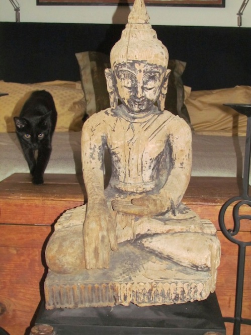 The Buddha with Merlin